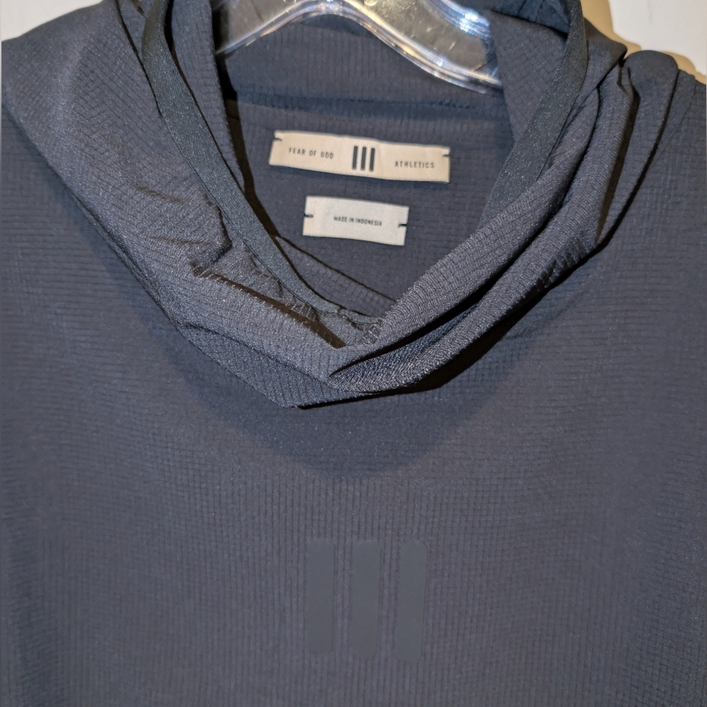Fear of God x Adidas Athletics R Hooded Sweatshirt - Black - Size Large NWT - Picture 3 of 5